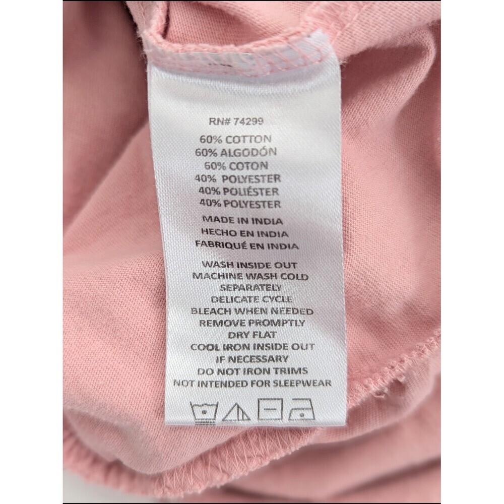 DKNY Girls' (Size 6) Long Sleeve Tee/Top w/Sequins Logo & Ruffled Hem - Picture 12 of 12